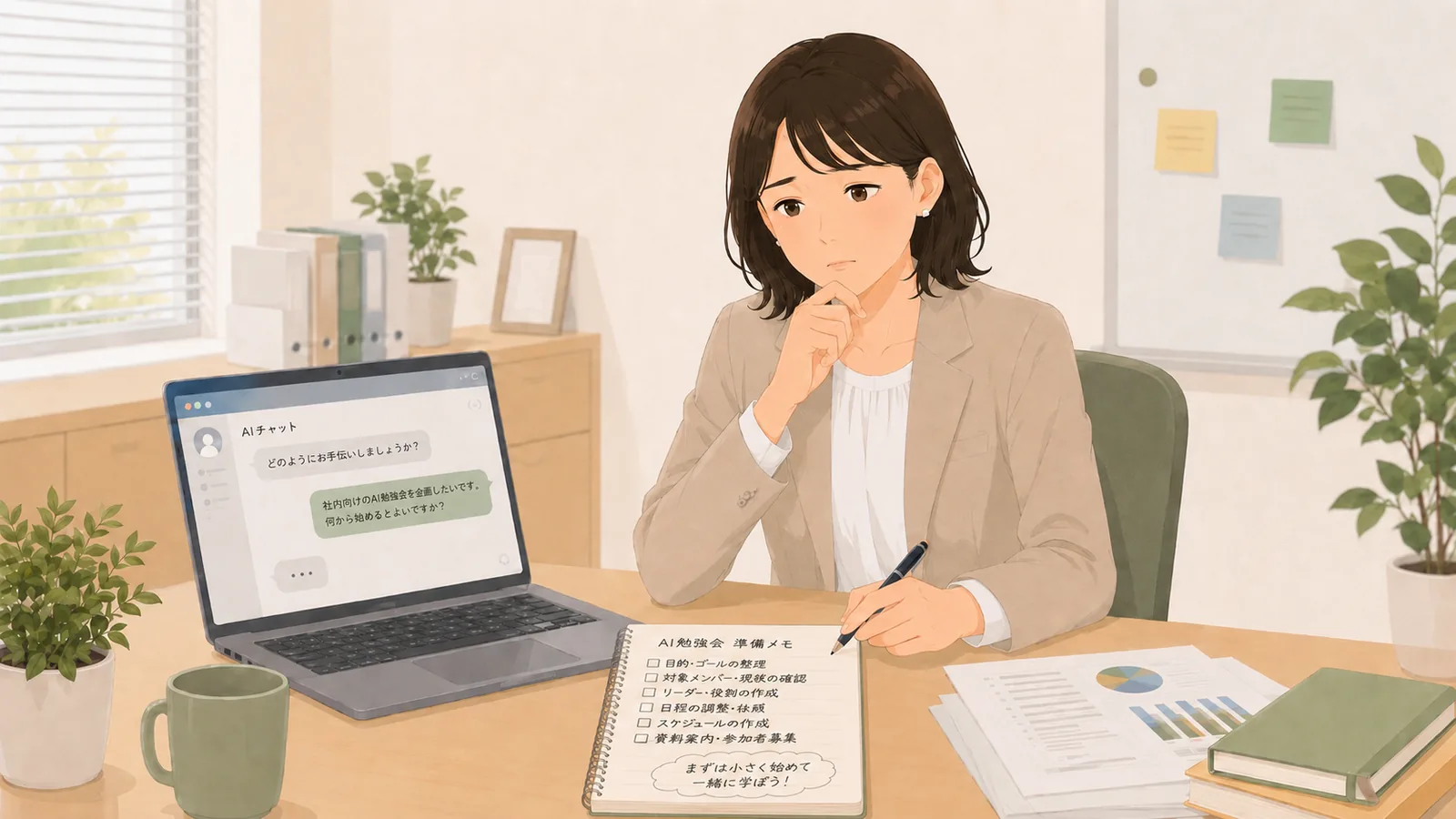 AI活用の社内勉強会は、何を話せばいい？