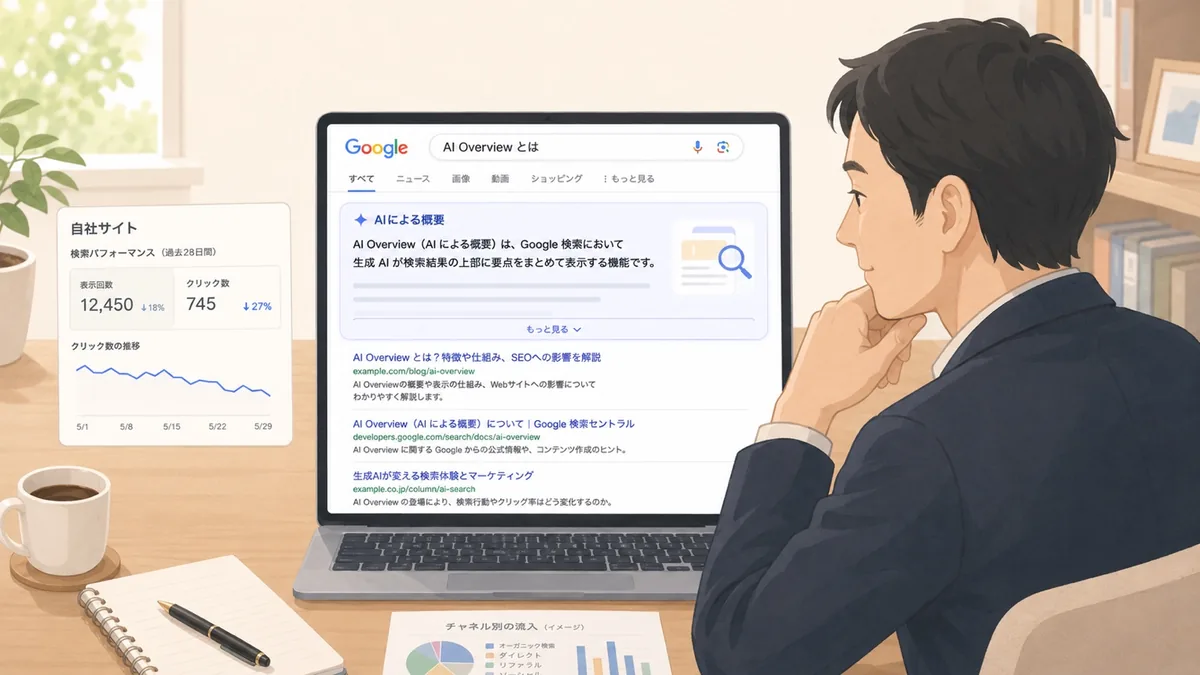 AI Overviewとは？Google検索に出るAIの要約とWebサイトへの影響をやさしく解説