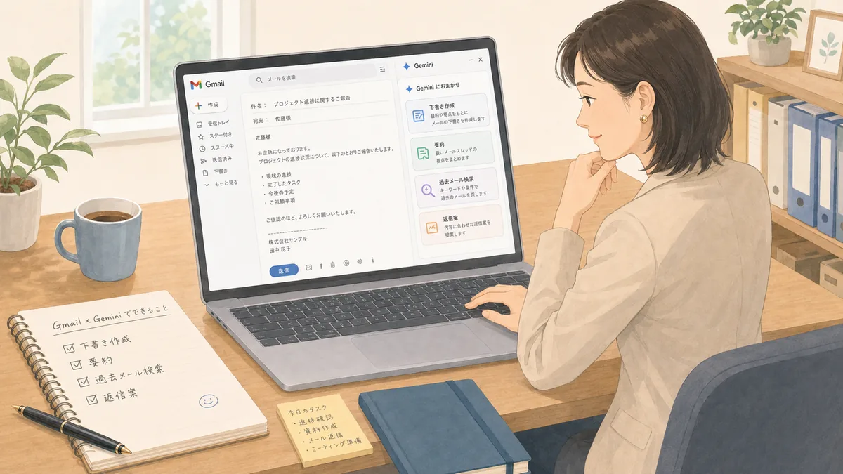 GmailのGeminiでできること｜メール業務を軽くする4つの使い方