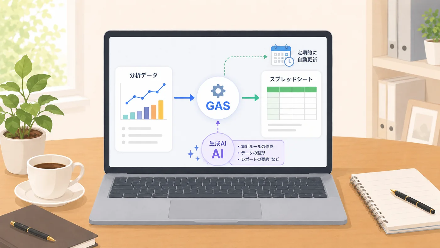 GA4の数値をスプレッドシートで管理する｜GASと生成AIで自動化する進め方