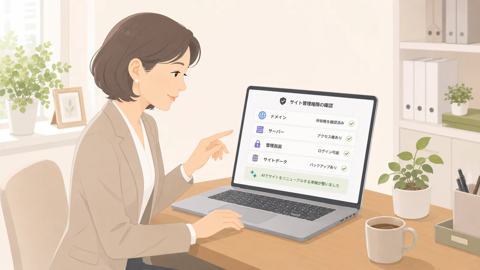 AIでWebサイトを作る前に確認したい、自社サイトの運用権限
