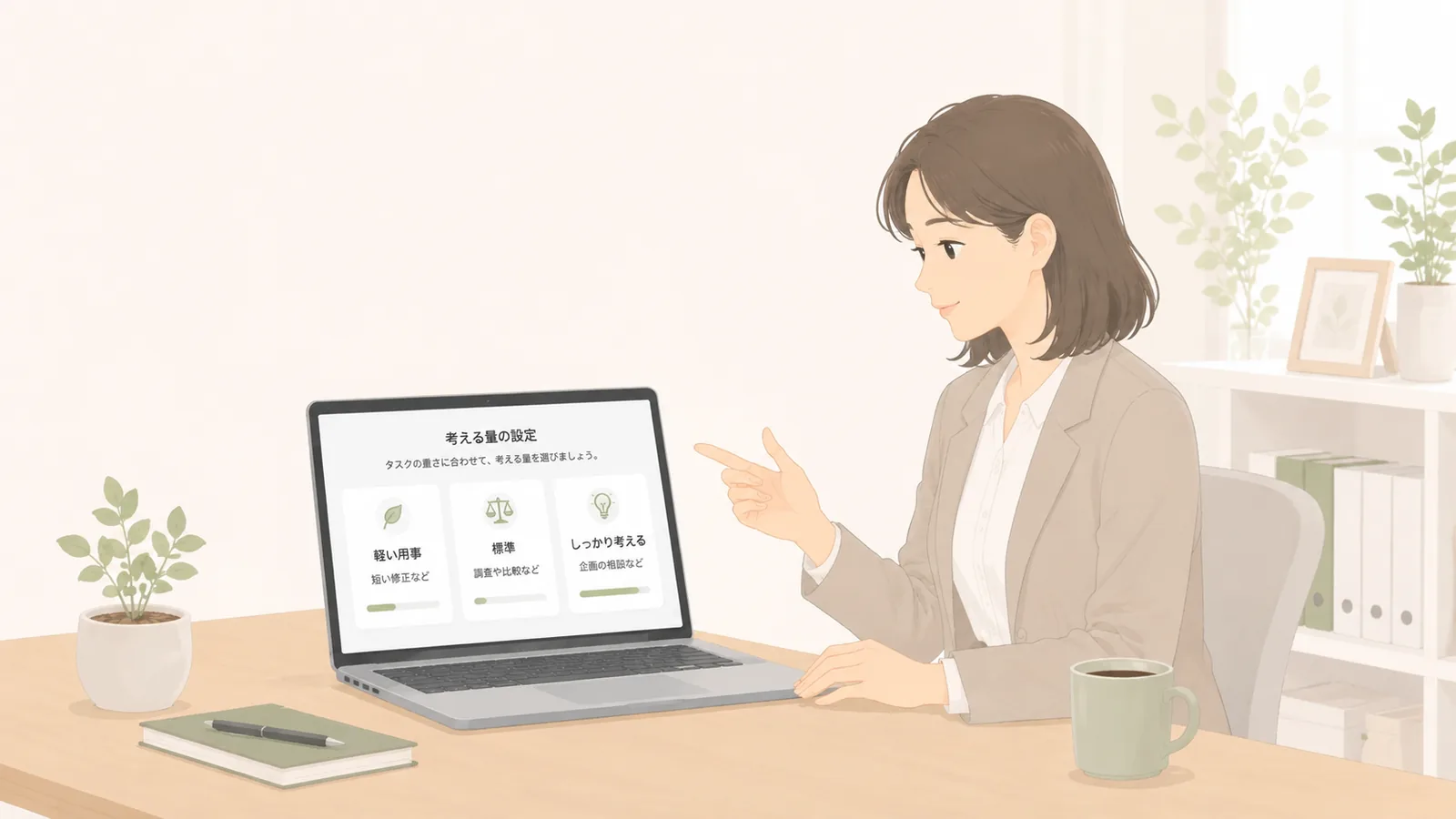 AIには「考える量」を選ぶ設定がある｜用事の重さで使い分ける