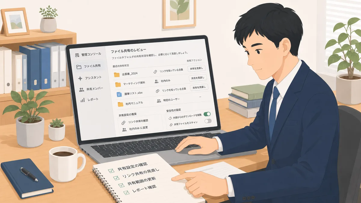 Geminiを安全に使う設定｜Driveの共有を見直して情報漏れを防ぐ