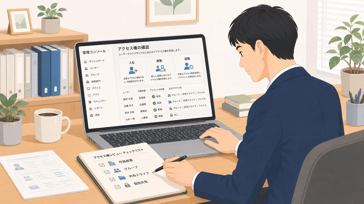 Geminiのアクセス権｜入社・退職・異動で見直す管理者の確認点